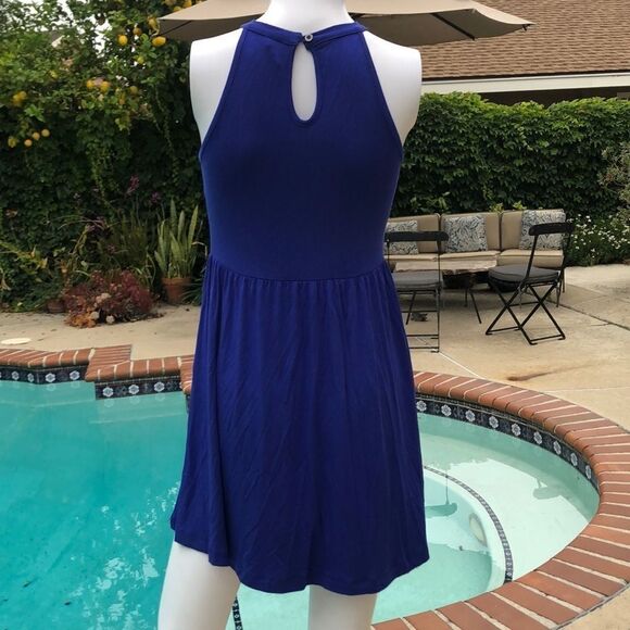 Good Luck Girl Gem Knit Halter Cage Skater Dress - Picture 7 of 13